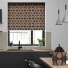 Luna Brown Roller Jacquard Blinds