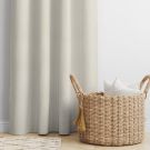 Ivory Faux Linen Curtains