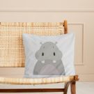 "Hippo Art Print"  cushion Cover 