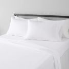100% Premium Cotton White  Bedding Set