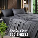 Eco-Friendly Bamboo Bed Sheet in Dark Grey