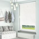 Ivory Abstract Roller Jacquard Blinds