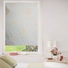 Silver Floral Roller Jacquard Blinds
