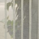 Silver Stripe White Faux Linen Sheers