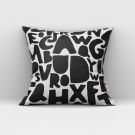 Black Alphabet Kids Cushion Covers