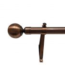 BRONZE FINISH CLASSIC BALL CURTAIN POLE