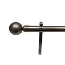 MATT SILVER FINISH CLASSIC BALL CURTAIN POLE 
