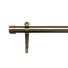 ANTIQUE GOLD FINISH END STUD CURTAIN POLE