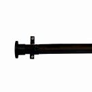 MATT BLACK FINISH WALL BRACKET CURTAIN POLE