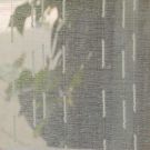 White Candy Stripe Faux Linen Sheers