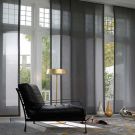 White Cane - Screen Fabric Panel Blinds
