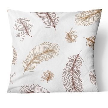 Gold Leaf Feathers Design