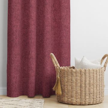 Maroon Faux Linen 
