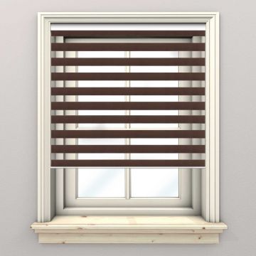 Bergen Coffee Zebra Blind