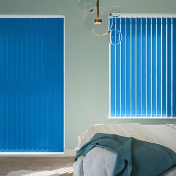 Bright Blue - Vertical Blinds