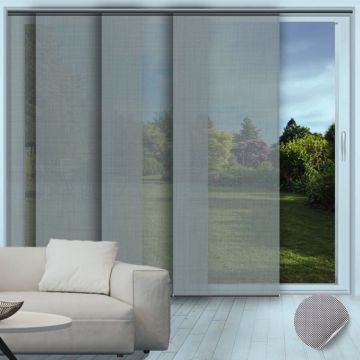 Madeira Dove - Screen Fabric Panel Blinds