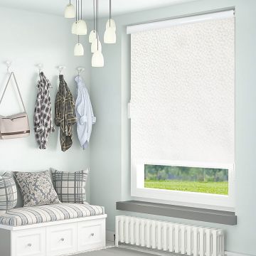 Ivory Abstract Roller Jacquard Blinds