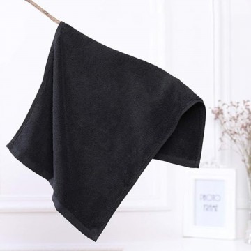 Black Towels-Face Towel 16&quot; X 27&quot;