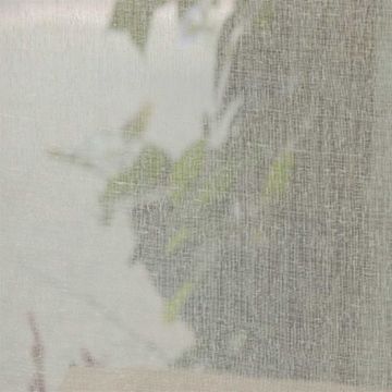 Off White faux Linen Sheer Fabric