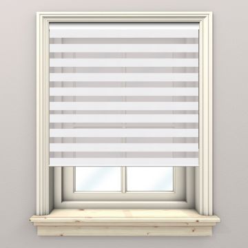 Cloud white Zebra Blind