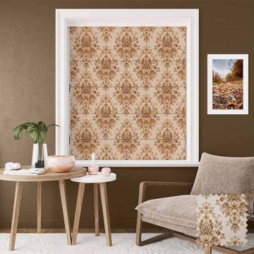Picasso Damask Designs Roman Blinds
