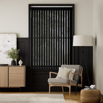Black-Vertical Blinds
