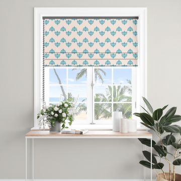 Havana Sapphire Vintage Roman Blind