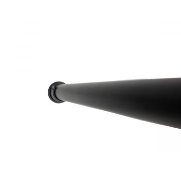 BLACK FINISH RECESS BRACKET CURTAIN POLE