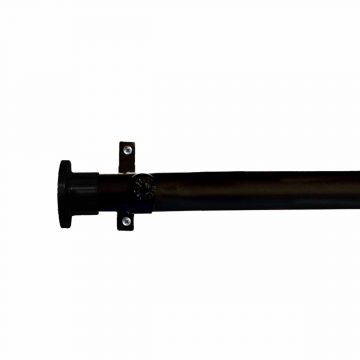 MATT BLACK FINISH WALL BRACKET CURTAIN POLE
