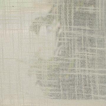 White Faux Linen Sheers