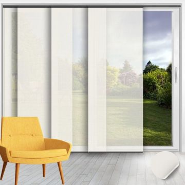 Madeira Snow White - Screen Fabric Panel Blinds