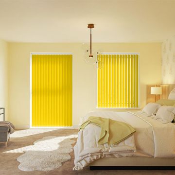 Bright Yellow - Vertical Blinds