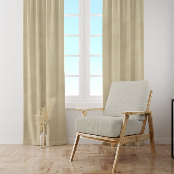 Vienna Cream Faux Linen Curtains