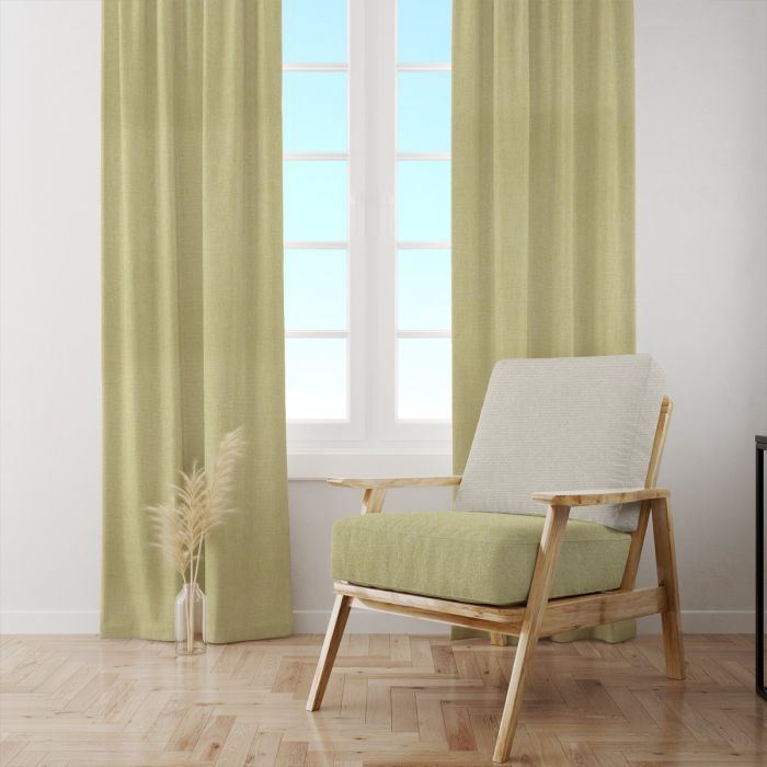 Creamy Faux Linen Curtains