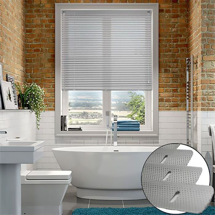Perforated Silver - Venetian Blinds