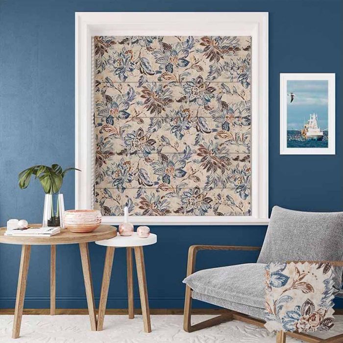 Vintage Floral Design Roman Blinds