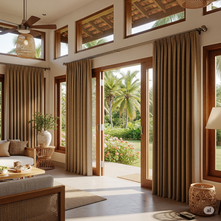 THREE PLEAT CURTAINS